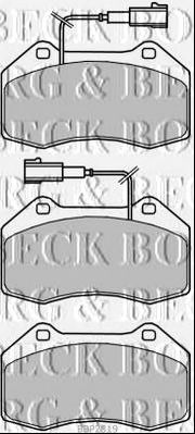BORG & BECK bbp2319 -  Комплект тормозных колодок, дисковый тормоз